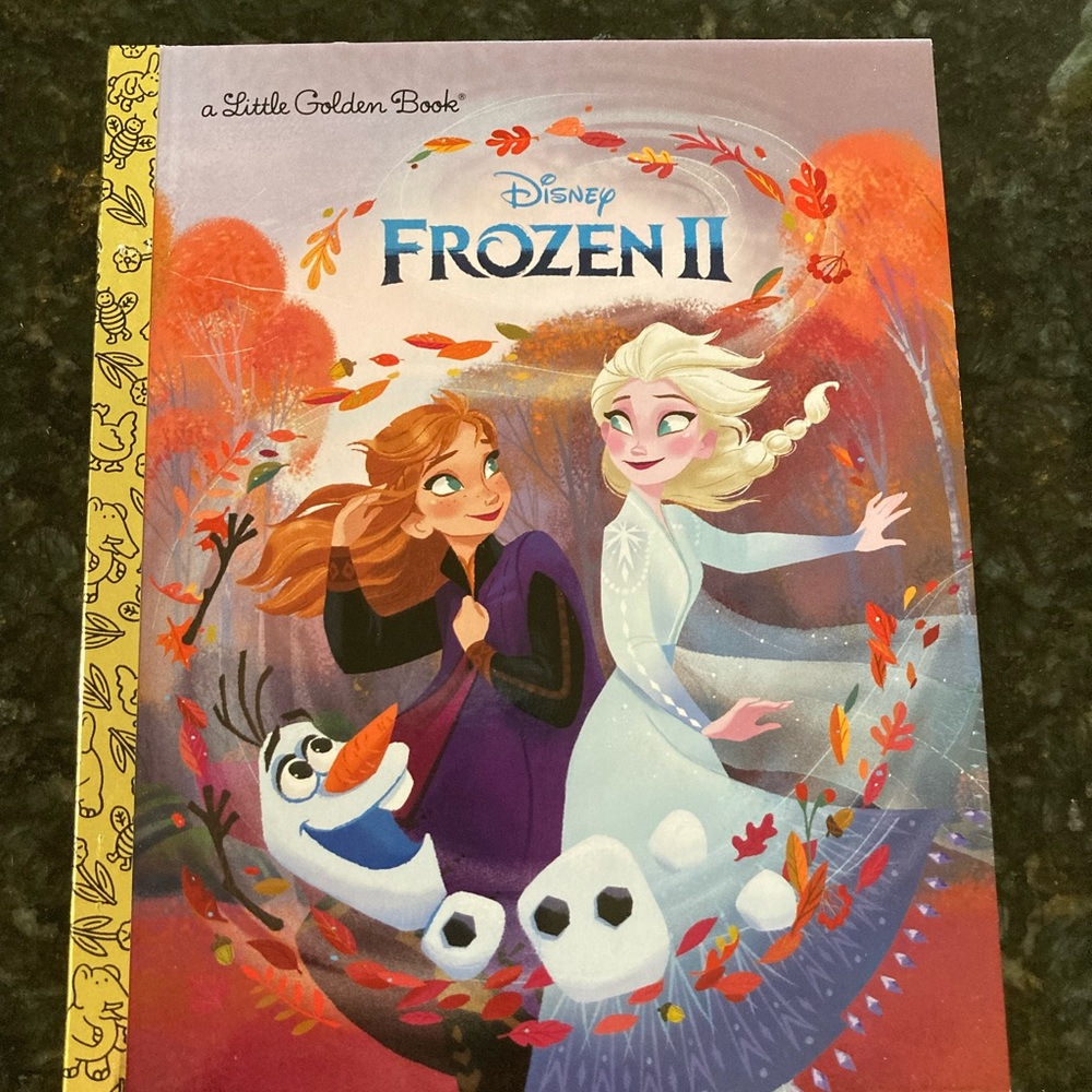 Disney FROZEN II a Little Golden Book Anna ElsaEUC